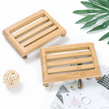 Bamboo Soap Dishes Tray Holder