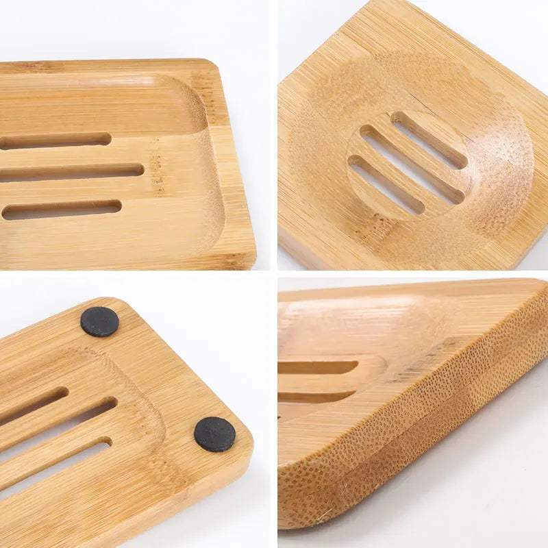 Bamboo Soap Dishes Tray Holder