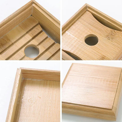 Bamboo Soap Dishes Tray Holder