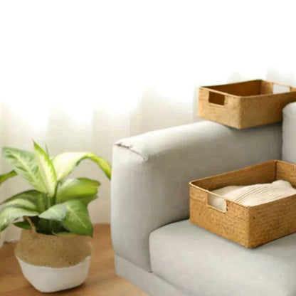 Natural Woven Seagrass Basket