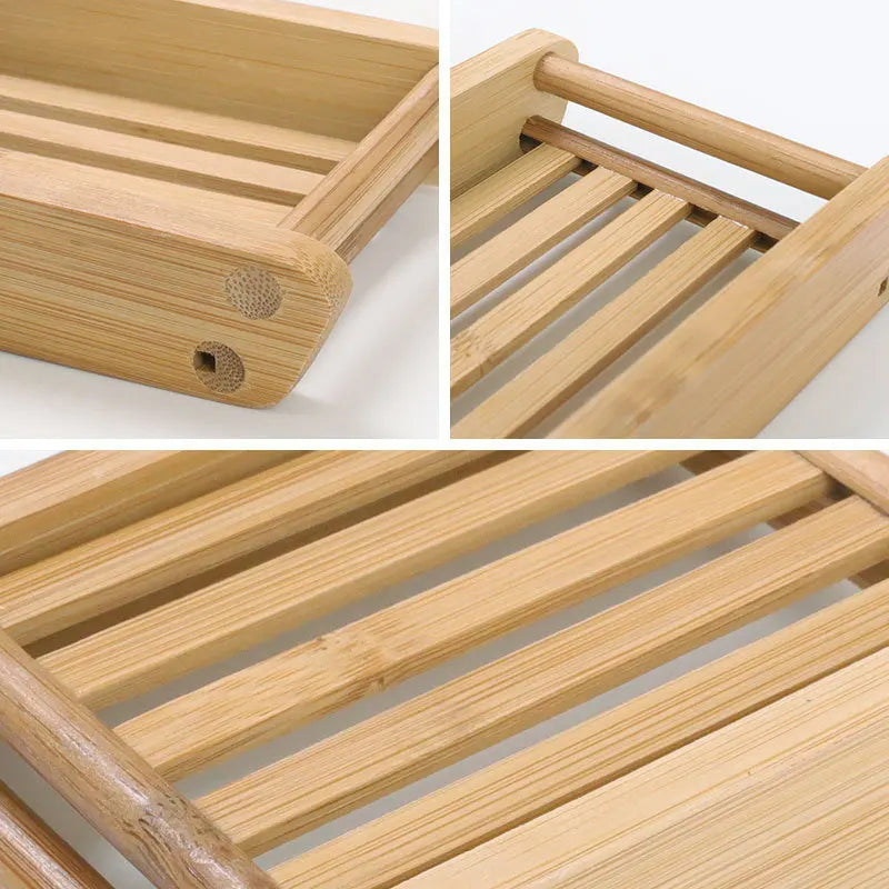 Bamboo Soap Dishes Tray Holder
