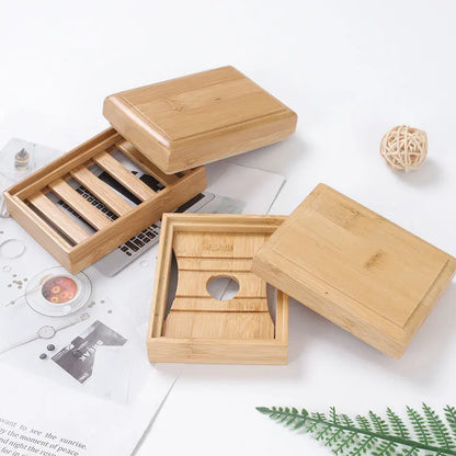 Bamboo Soap Dishes Tray Holder