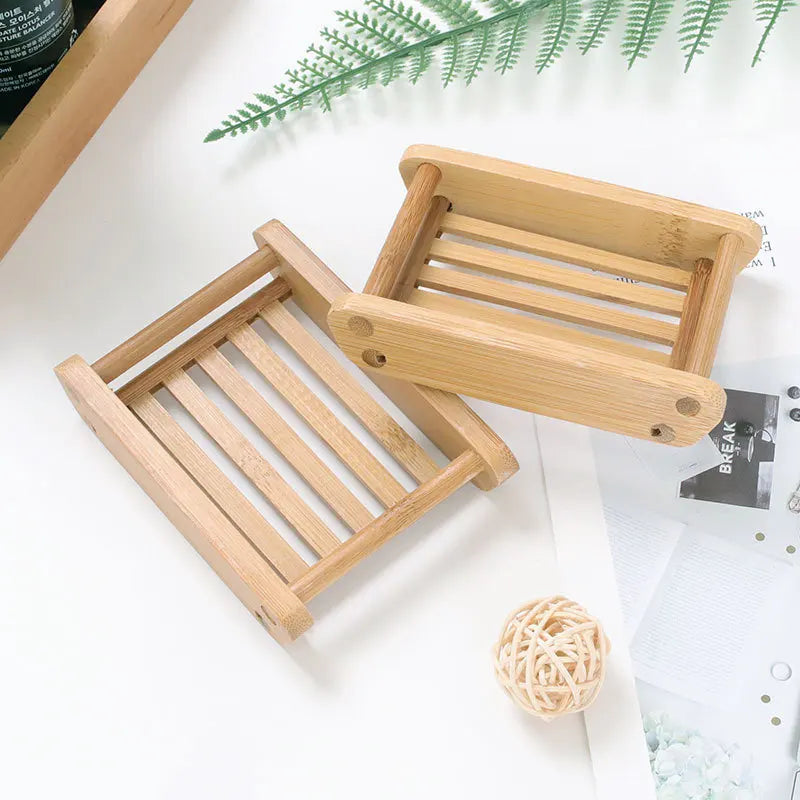 Bamboo Soap Dishes Tray Holder