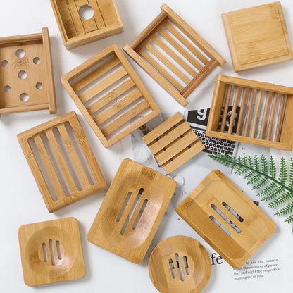 Bamboo Soap Dishes Tray Holder