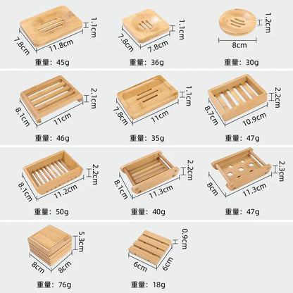 Bamboo Soap Dishes Tray Holder