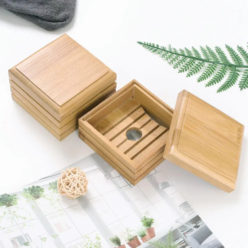 Bamboo Soap Dishes Tray Holder