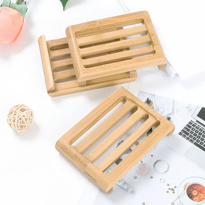 Bamboo Soap Dishes Tray Holder