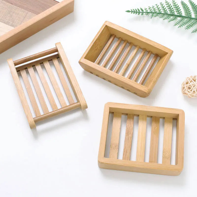 Bamboo Soap Dishes Tray Holder
