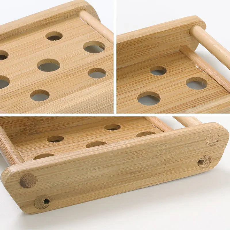 Bamboo Soap Dishes Tray Holder