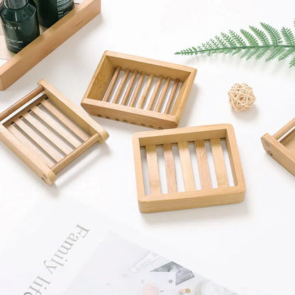 Bamboo Soap Dishes Tray Holder