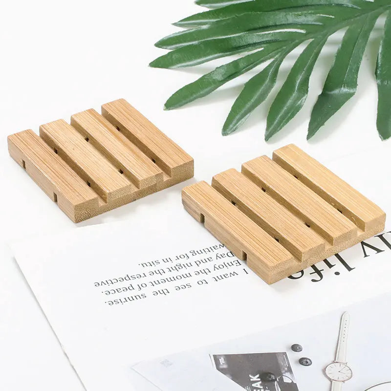 Bamboo Soap Dishes Tray Holder