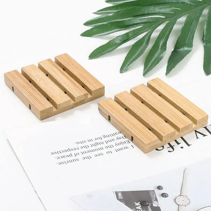 Bamboo Soap Dishes Tray Holder