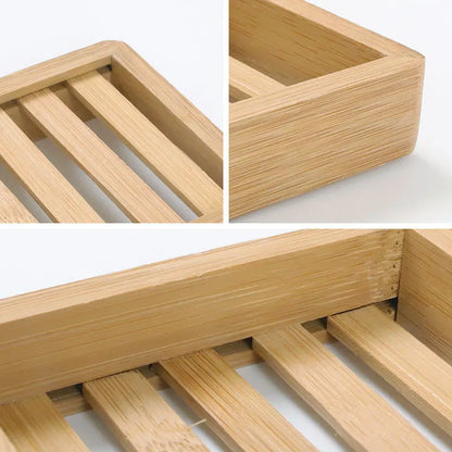 Bamboo Soap Dishes Tray Holder