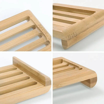 Bamboo Soap Dishes Tray Holder