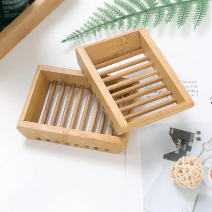 Bamboo Soap Dishes Tray Holder