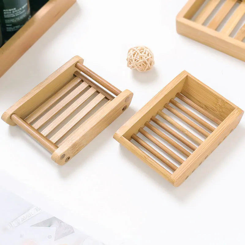 Bamboo Soap Dishes Tray Holder