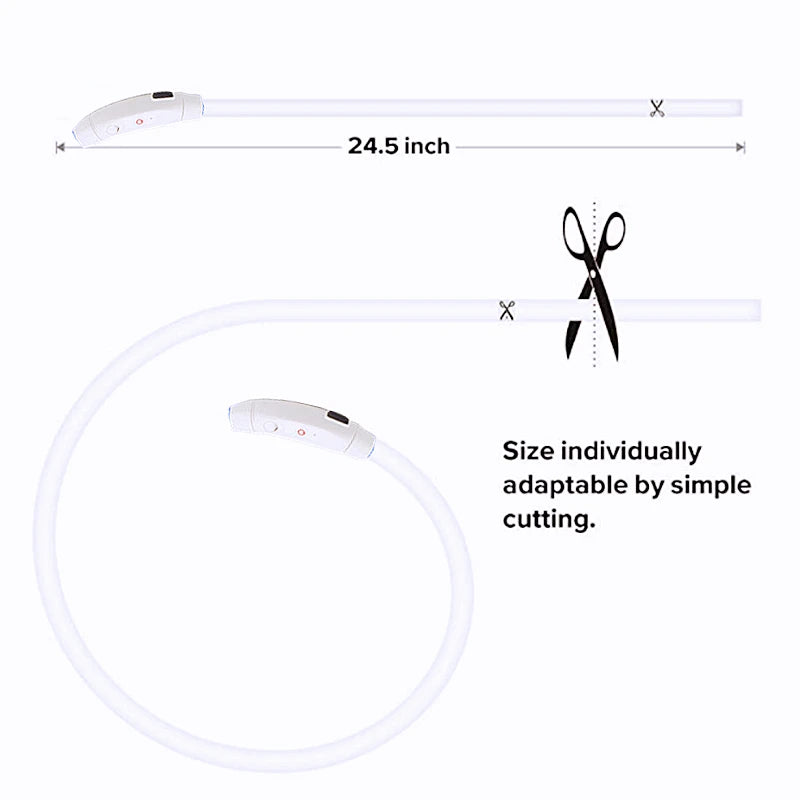 USB Rechargeable Led Glowing Collar for Pets