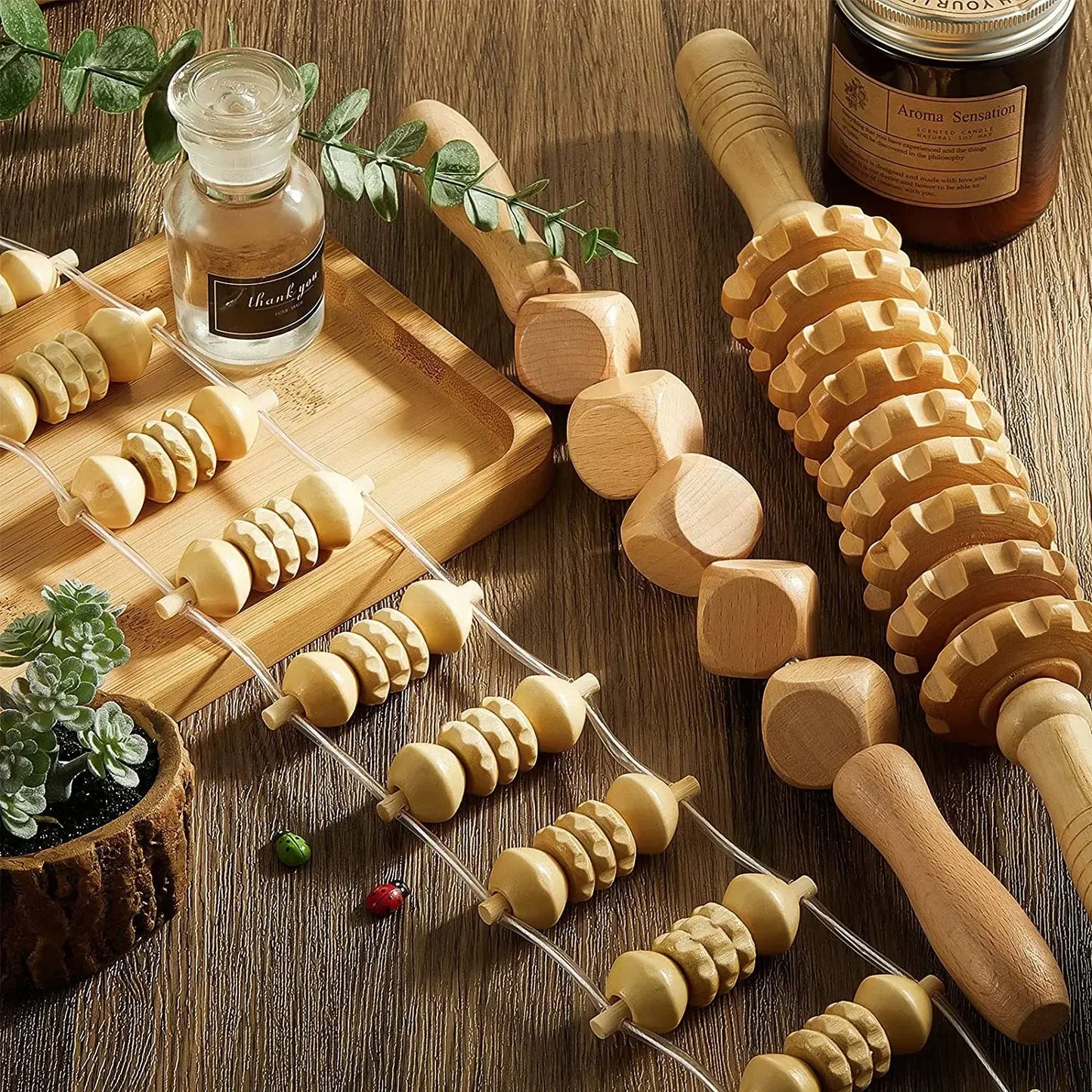 Wooden Lymphatic Drainage and Body Sculpting Tools