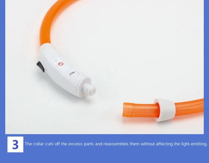 USB Rechargeable Led Glowing Collar for Pets