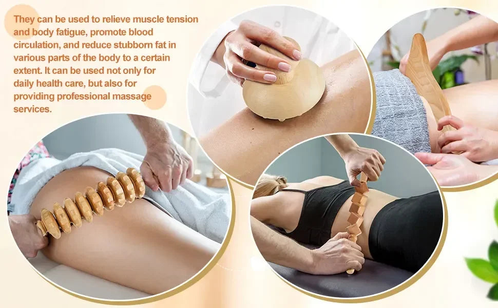Wooden Lymphatic Drainage and Body Sculpting Tools