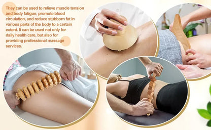 Wooden Lymphatic Drainage and Body Sculpting Tools