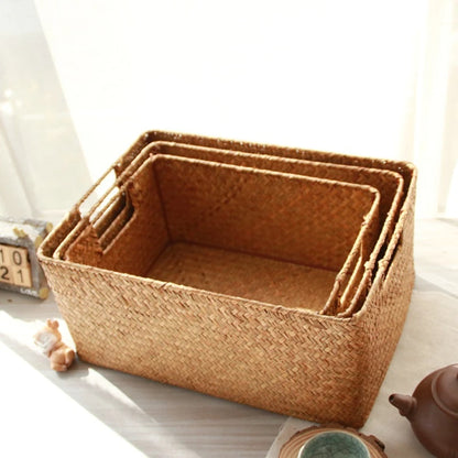 Natural Woven Seagrass Basket