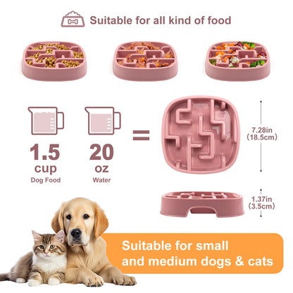 Non-Slip Anti-Gulping Pet Feeding Dish