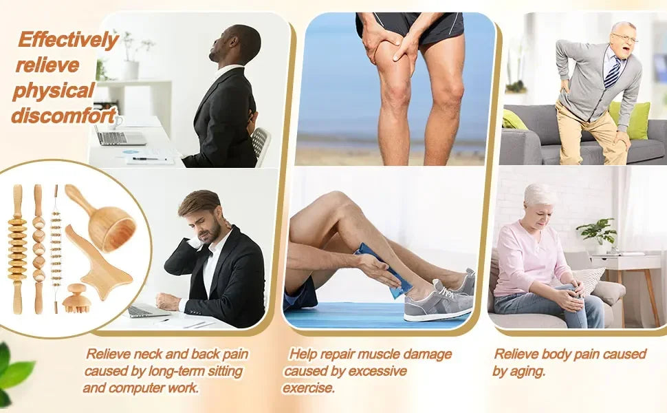 Wooden Lymphatic Drainage and Body Sculpting Tools