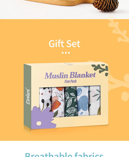 Bamboo Cotton Muslin Bibs & Burp Cloths