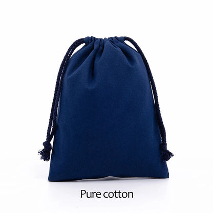 Cotton Drawstring Storage White Canvas Bags