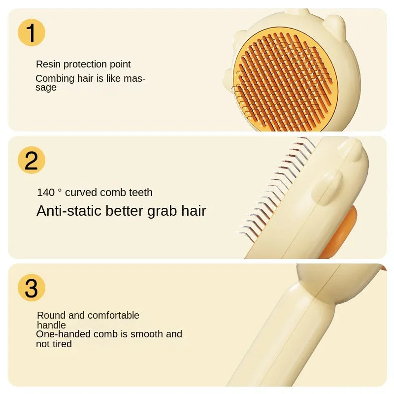 Pet Hair Grooming Brush & Comb