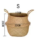 Seaweed Wicker Storage & Hanging Basket