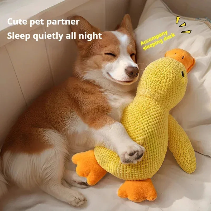 Calming Duck Plush Chew Toy for Dogs