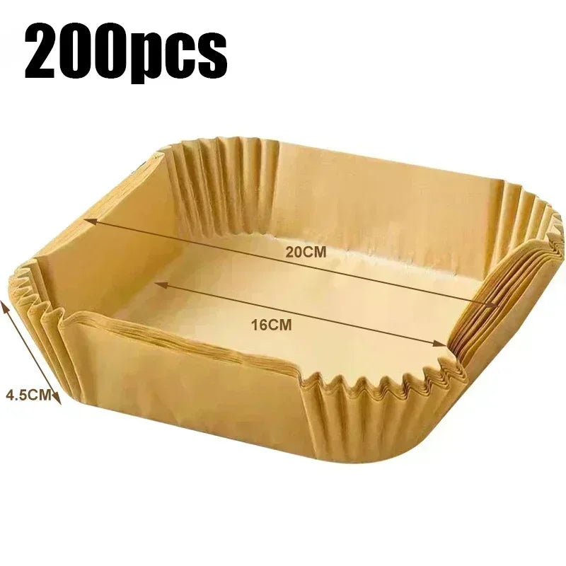 50-Pack Air Fryer Silicone Paper Liners