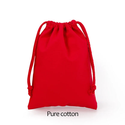 Cotton Drawstring Storage White Canvas Bags