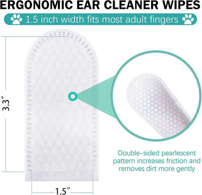 Pet Ear Cleaning Finger Wipes