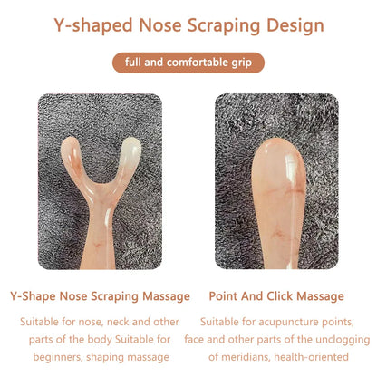 Y-Shaped Resin Face Lifting and Nose Massage Tool