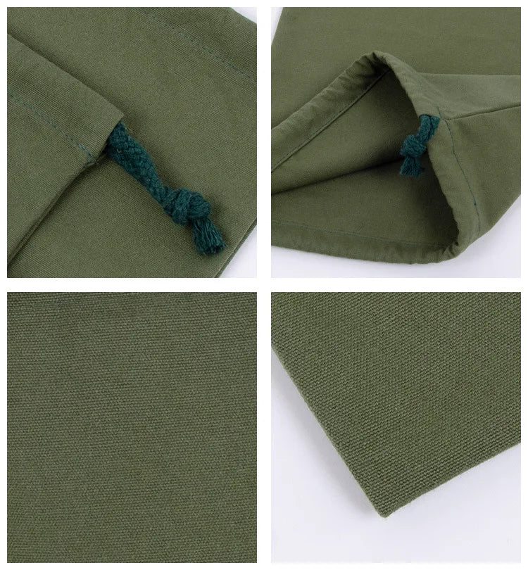 Cotton Drawstring Storage White Canvas Bags