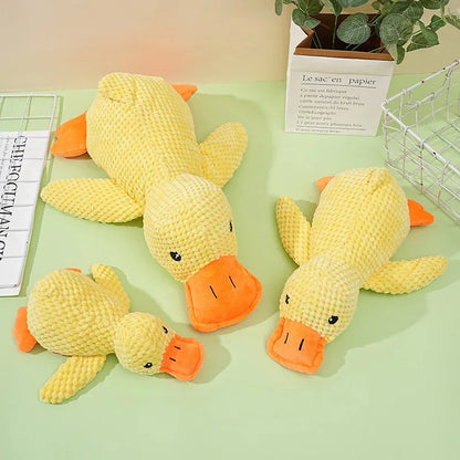 Calming Duck Plush Chew Toy for Dogs