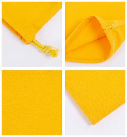 Cotton Drawstring Storage White Canvas Bags