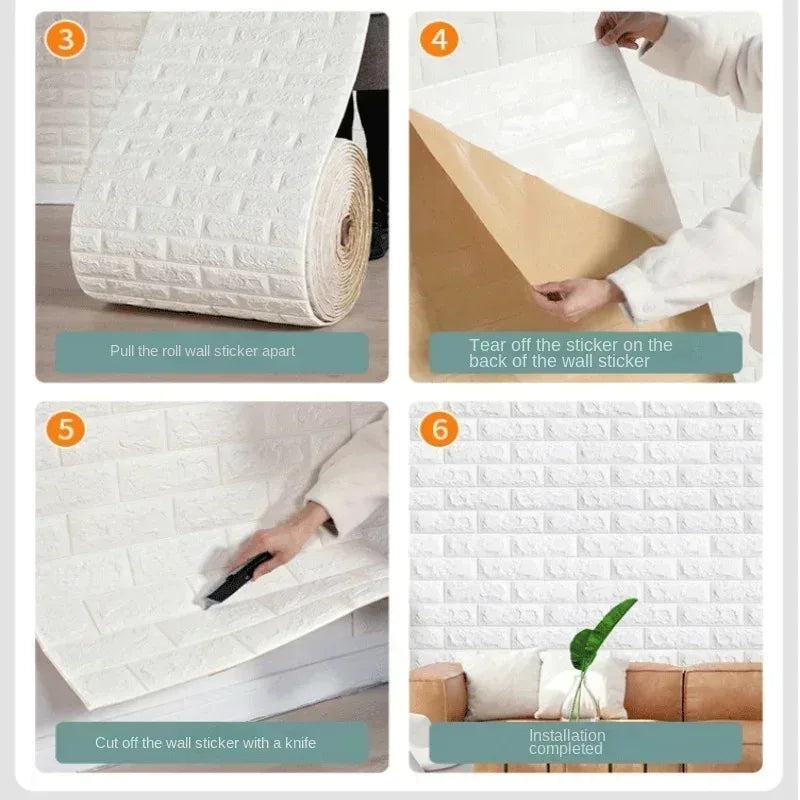 Continuous Brick Wall Sticker
