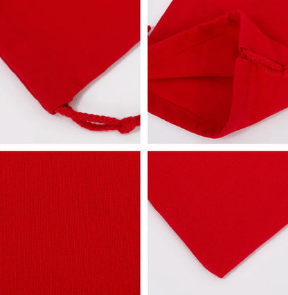 Cotton Drawstring Storage White Canvas Bags