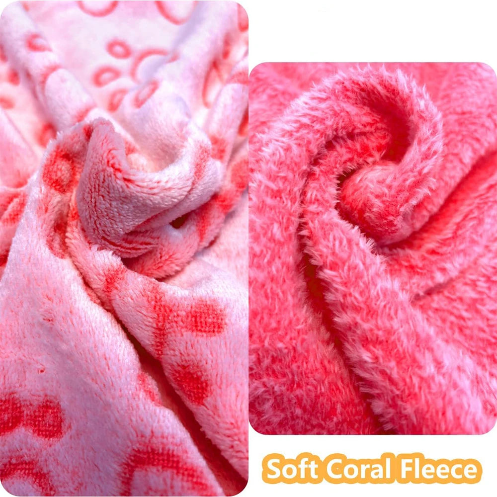 Ultra-Soft Paw Print Pet Blanket