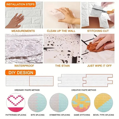 Continuous Brick Wall Sticker
