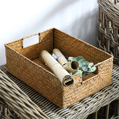 Natural Woven Seagrass Basket