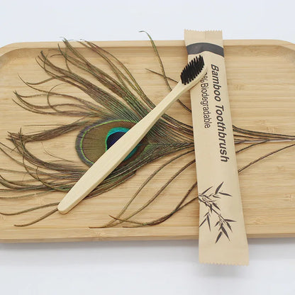 100-Pack Bamboo Toothbrushes