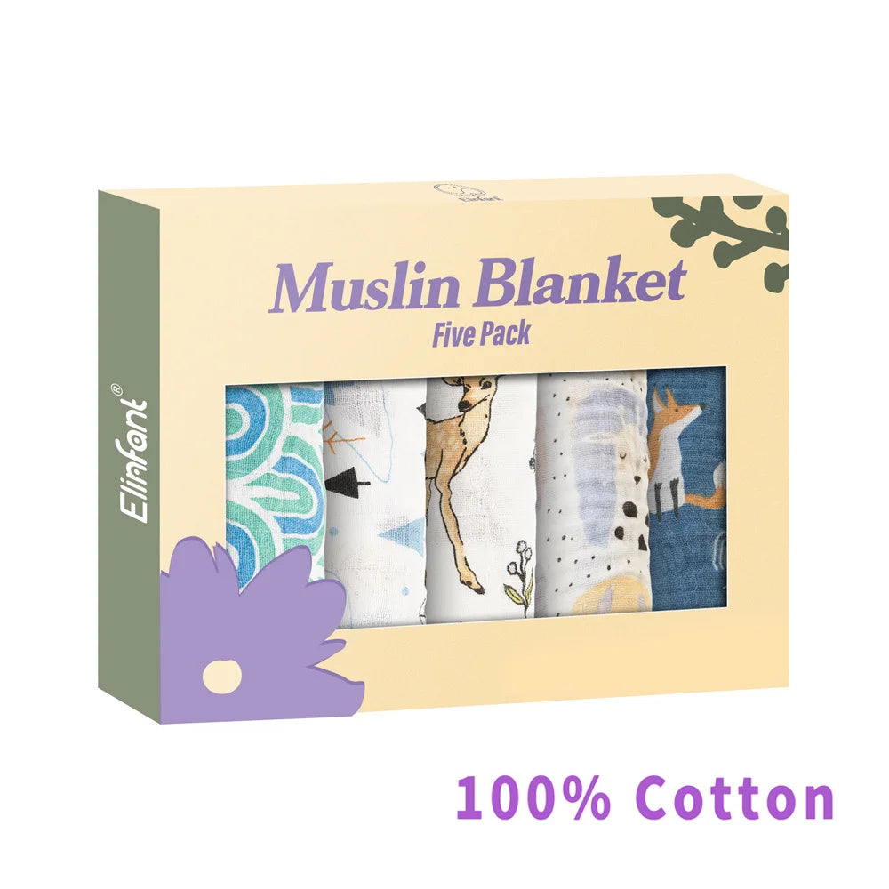 Bamboo Cotton Muslin Bibs & Burp Cloths