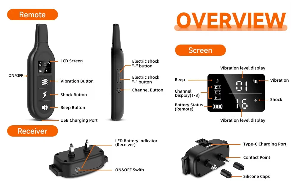Digital Electric Dog Training Collar