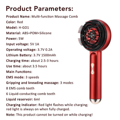 3-in-1 Electric Hair Massage Comb