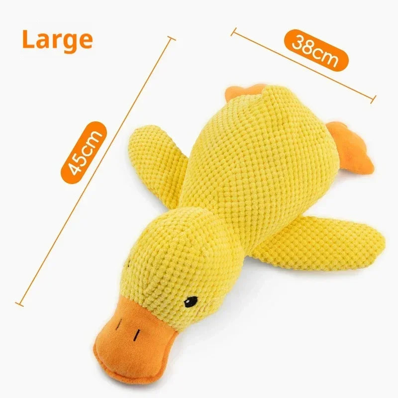 Calming Duck Plush Chew Toy for Dogs